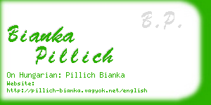 bianka pillich business card